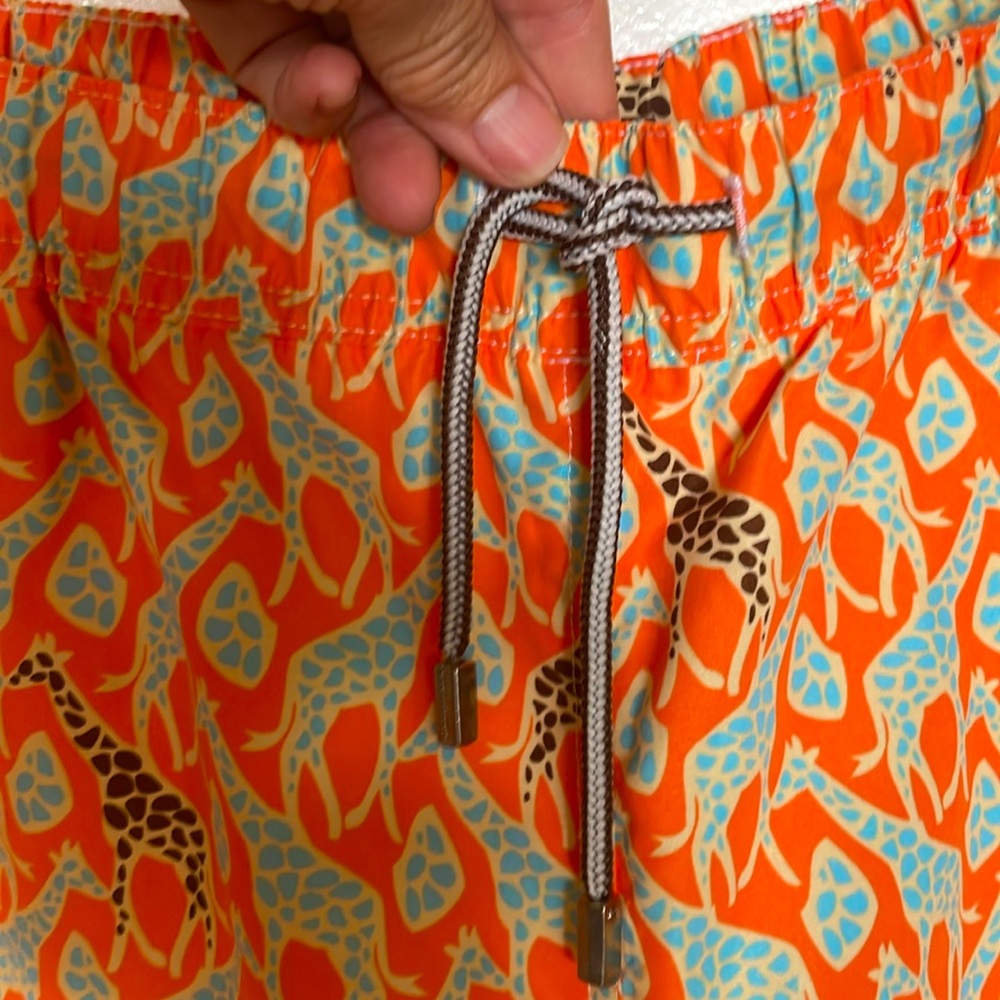 Peter Millar Vibrant Orange Patterned With Giraff… - image 3